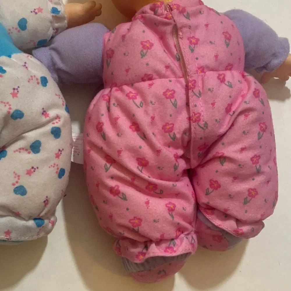 Vintage Take Care Of Me Triplets Interactive Dolls 1997 Set